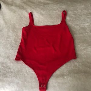 Red express bodysuit